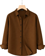 clinch fashion Men Slim Fit Solid Spread Collar Casual Shirt